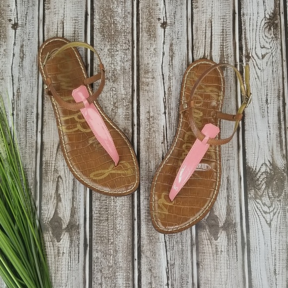 Sam Edelman Shoes - SAM EDELMAN GiGi pink patent leather sandal